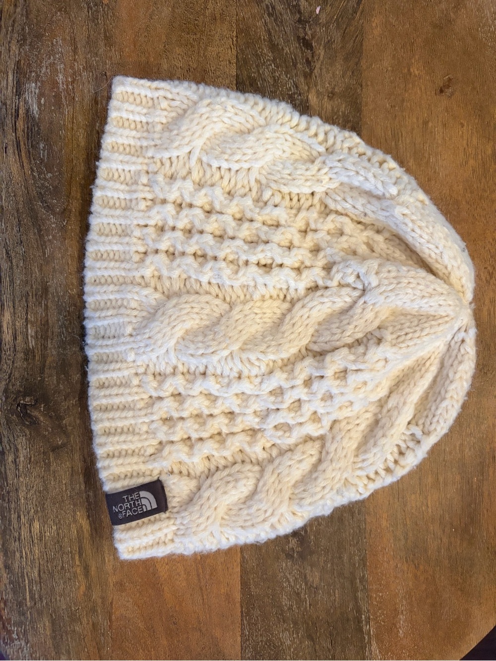 The North Face Women’s Cream Cable Knit Beanie